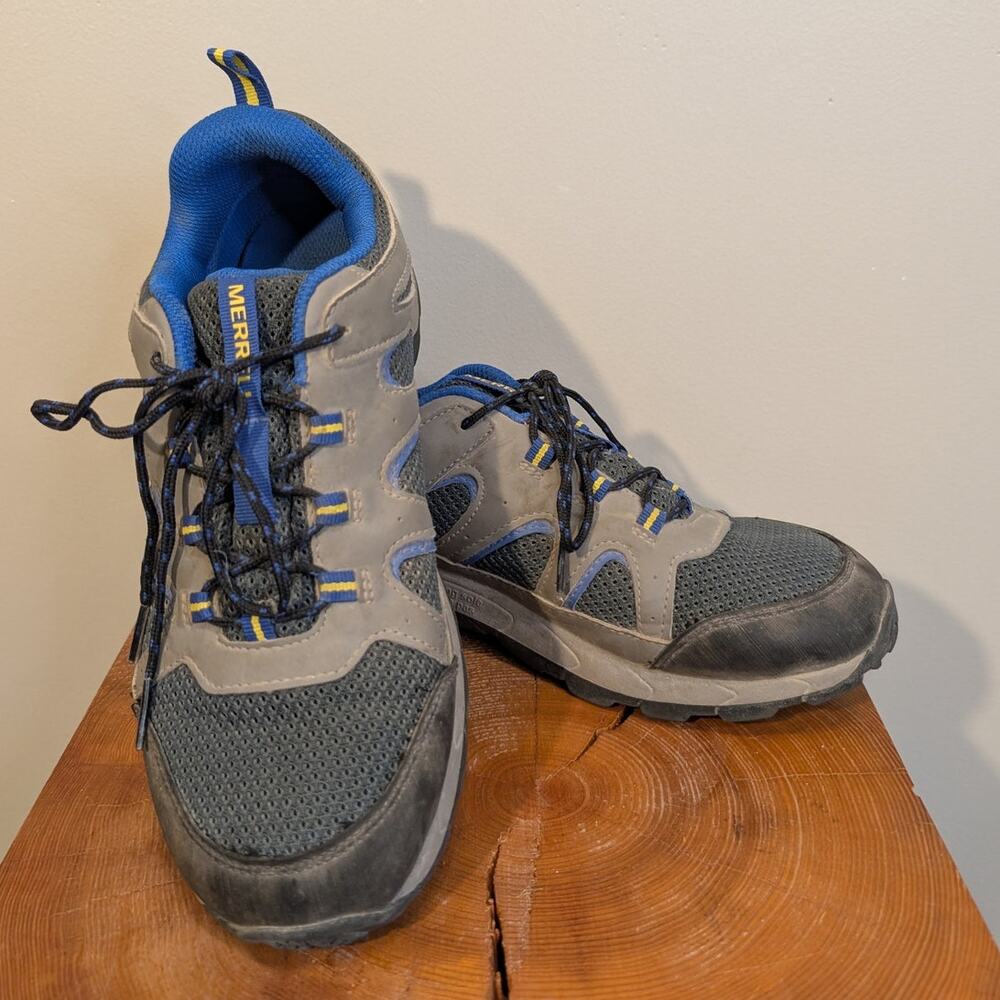 Merrell Kids Oakcreek Shoes Low Lace Waterproof Hiking Camping Travel - Size 7